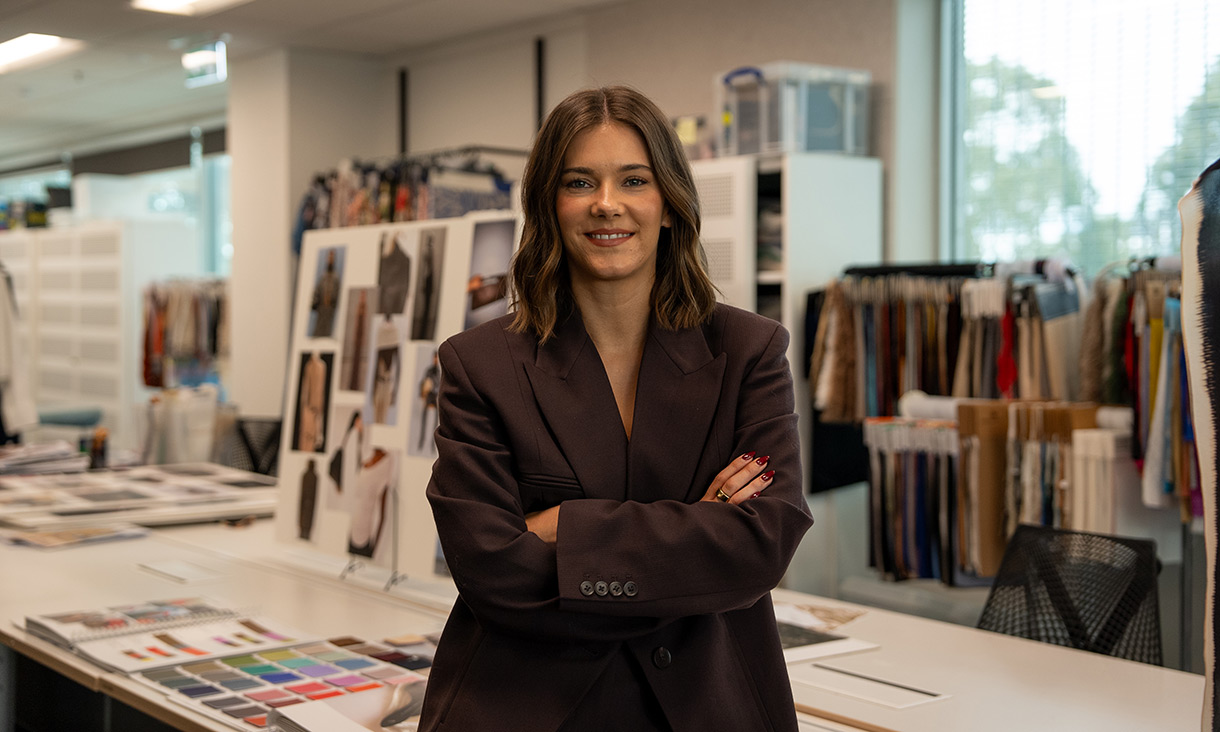 Kirby Hanrahan in a design studio